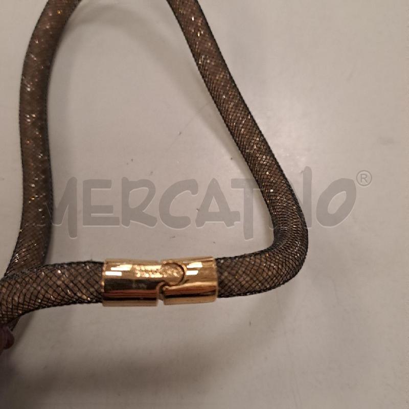 COLLANA SWAROVSKI TUBOLARE CRISTALLI DORATI | Mercatino dell'Usato Bologna 2