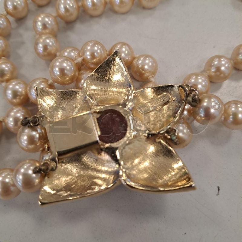 COLLANA VOGUE BIJOUX DOPPIO FILO PERLE CHAMPAGNE | Mercatino dell'Usato Bologna 3