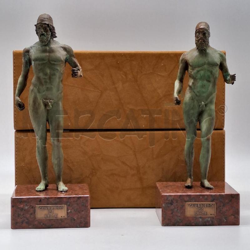 COPPIA GUERRIERI DI RIACE IN BRONZO   INTERCOINS  | Mercatino dell'Usato Bologna 1