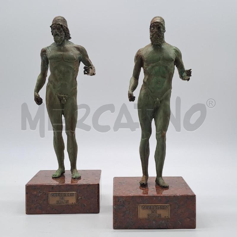 COPPIA GUERRIERI DI RIACE IN BRONZO   INTERCOINS  | Mercatino dell'Usato Bologna 2