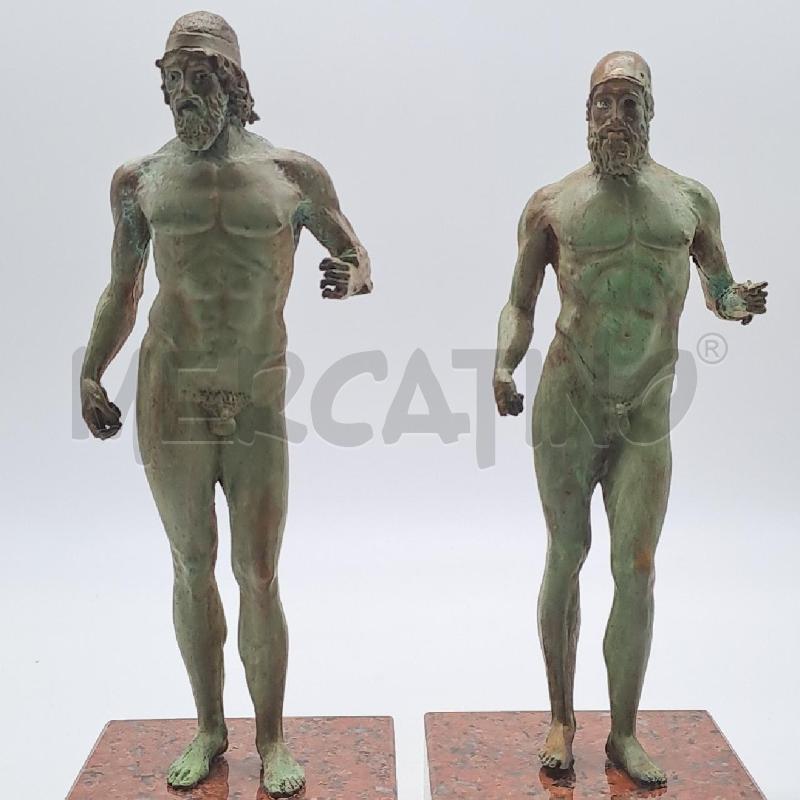 COPPIA GUERRIERI DI RIACE IN BRONZO   INTERCOINS  | Mercatino dell'Usato Bologna 3