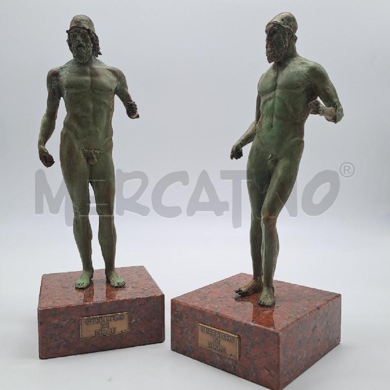 COPPIA GUERRIERI DI RIACE IN BRONZO   INTERCOINS  | Mercatino dell'Usato Bologna 5