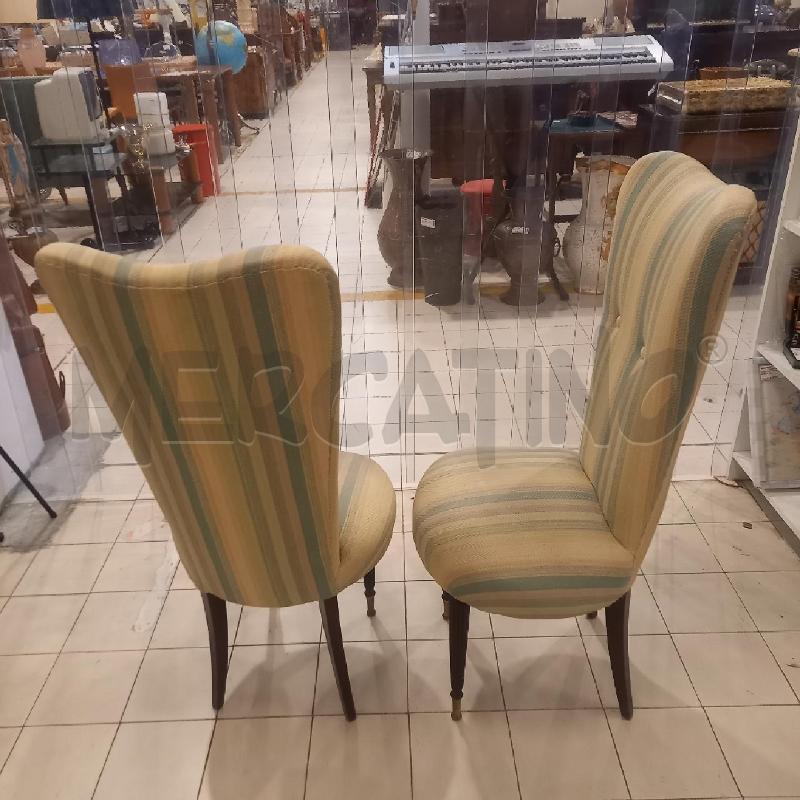 COPPIA SEDIE TAPPEZZATE ANNI 50/60 | Mercatino dell'Usato Bologna 2