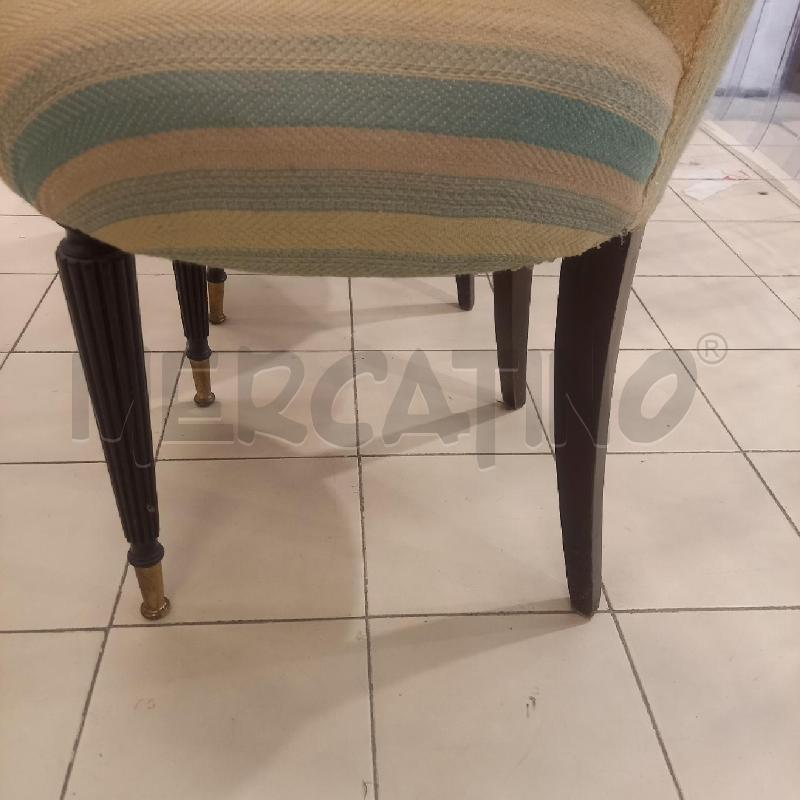 COPPIA SEDIE TAPPEZZATE ANNI 50/60 | Mercatino dell'Usato Bologna 4