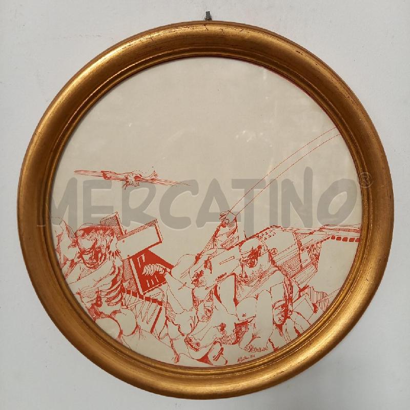 CORNICETTA TONDA DORATA DISEGNO CESTARI | Mercatino dell'Usato Bologna 1