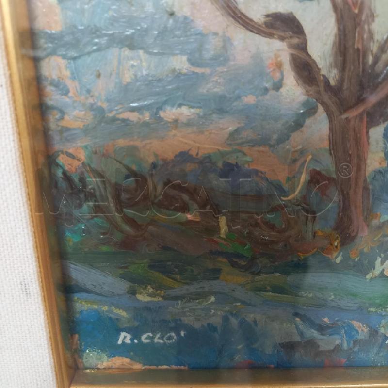 CORNICE DPINTO CASE CON VIALETTO ALBERO BIANCO  | Mercatino dell'Usato Bologna 2