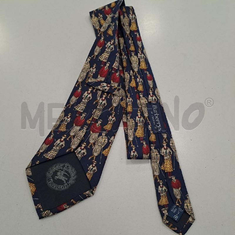 CRAVATTA BURBERRY BLU GOLF | Mercatino dell'Usato Bologna 2