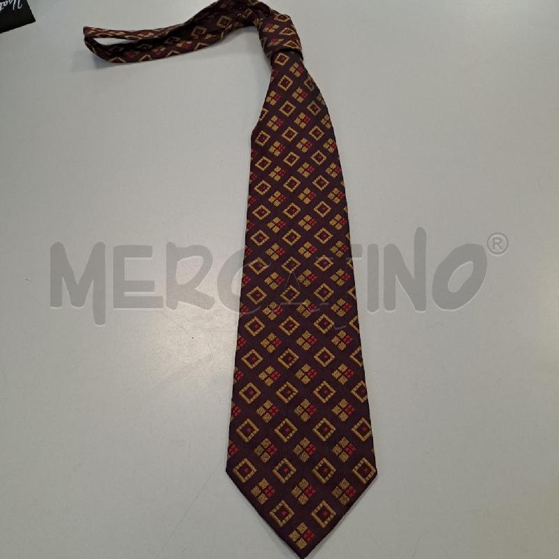 CRAVATTA CHRISTIAN DIOR SETA BORDEAUX FANTASIA | Mercatino dell'Usato Bologna 1