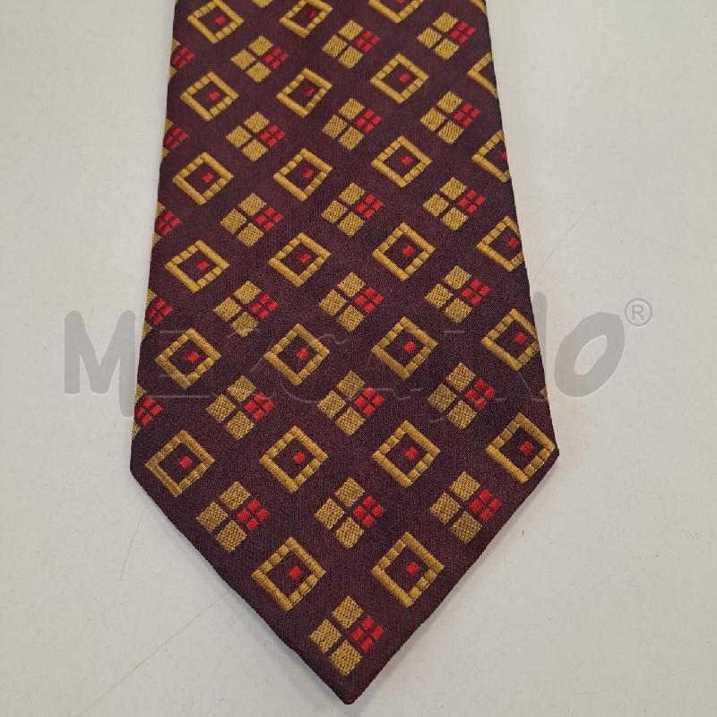 CRAVATTA CHRISTIAN DIOR SETA BORDEAUX FANTASIA | Mercatino dell'Usato Bologna 5