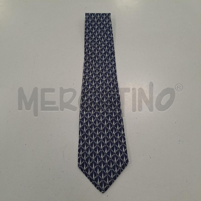 CRAVATTA GUCCI BLU DISEGNO GRIGIO | Mercatino dell'Usato Bologna 1