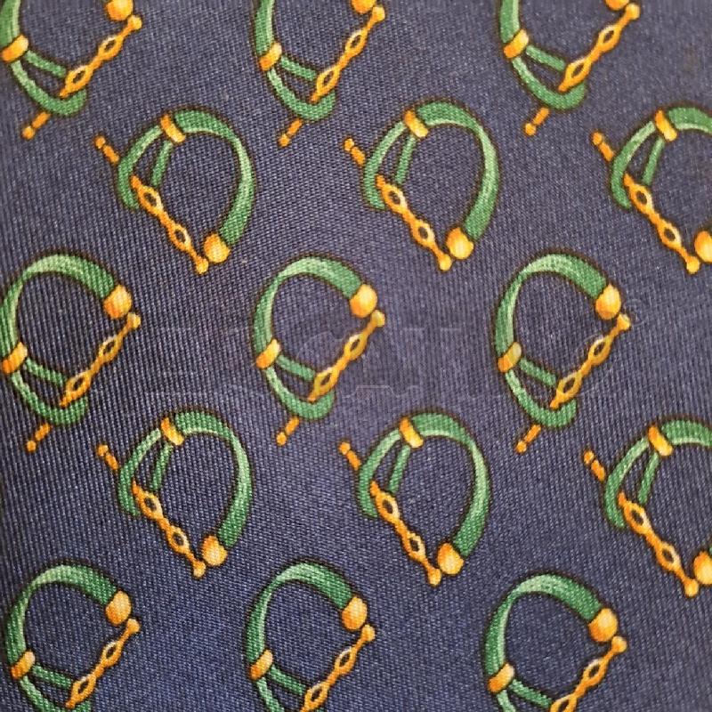 CRAVATTA GUCCI SETA BLU VERDE GIALLO | Mercatino dell'Usato Bologna 4