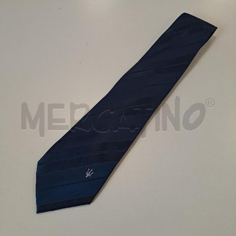 CRAVATTA MASERATI SETA BLU  | Mercatino dell'Usato Bologna 1