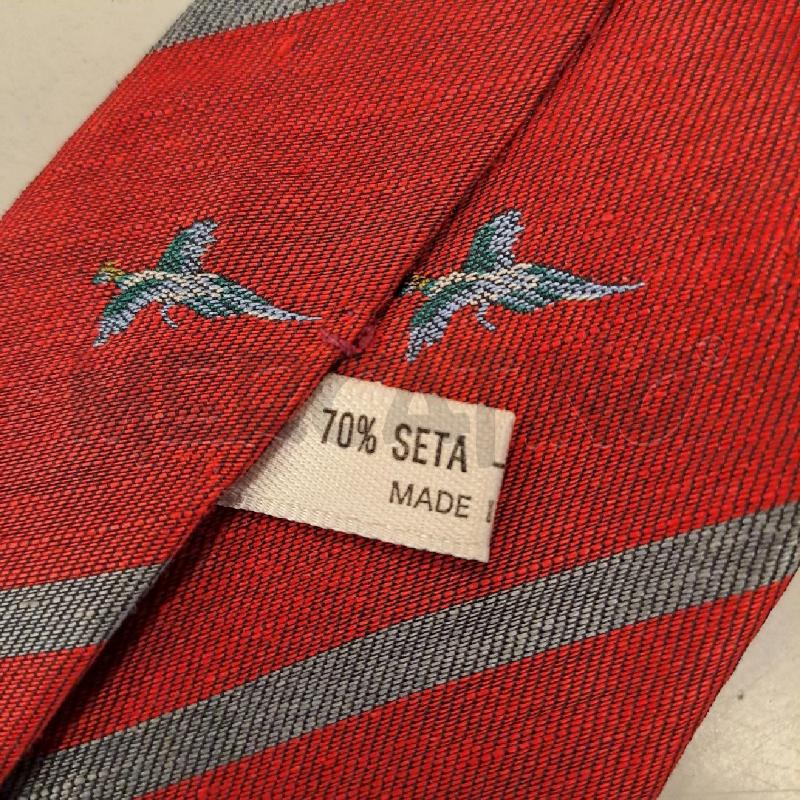 CRAVATTA YSL PARIS BORDEAUX GRIGIO SETA E LINO | Mercatino dell'Usato Bologna 4