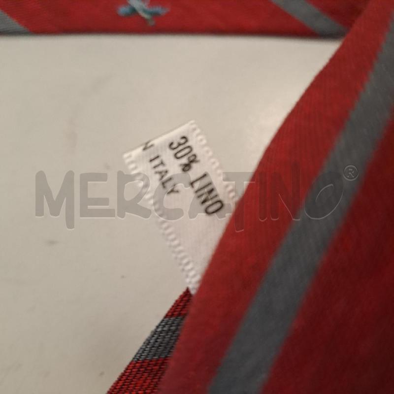CRAVATTA YSL PARIS BORDEAUX GRIGIO SETA E LINO | Mercatino dell'Usato Bologna 5
