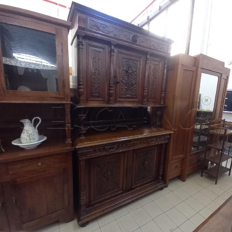 CREDENZA DOPPIO CORPO STILE BOLOGNESE | Mercatino dell'Usato Bologna 1