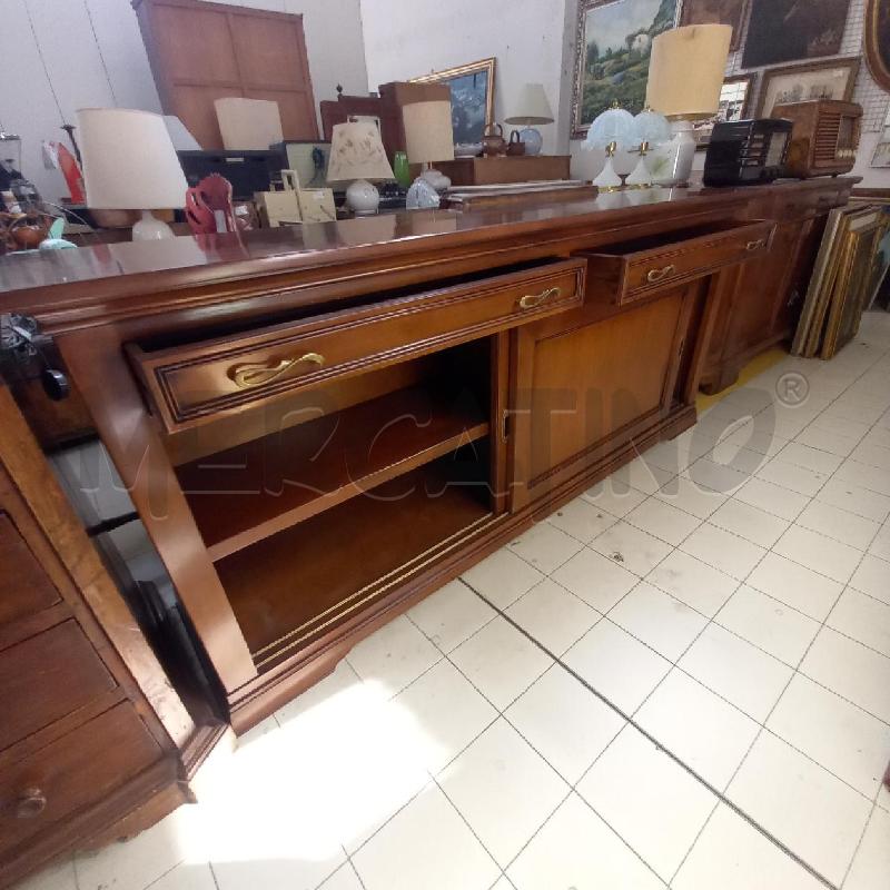 CREDENZA LEGNO 2 ANTE SCORREVOLI + 2 CASSETTI | Mercatino dell'Usato Bologna 2