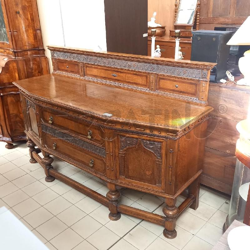 CREDENZA LEGNO CON ALZATA 2 CASSETTI + 2 ANTE | Mercatino dell'Usato Bologna 1