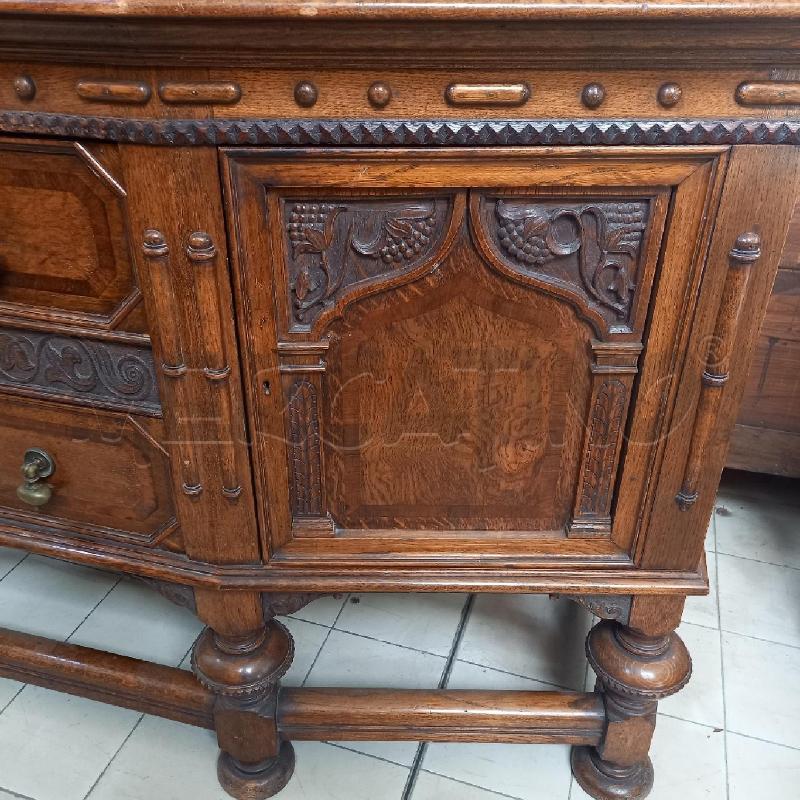 CREDENZA LEGNO CON ALZATA 2 CASSETTI + 2 ANTE | Mercatino dell'Usato Bologna 5