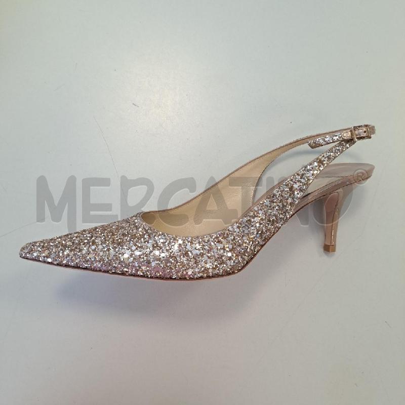 DECOLLETE JIMMY CHOO BRILL BEIGE SLINGBACK | Mercatino dell'Usato Bologna 1