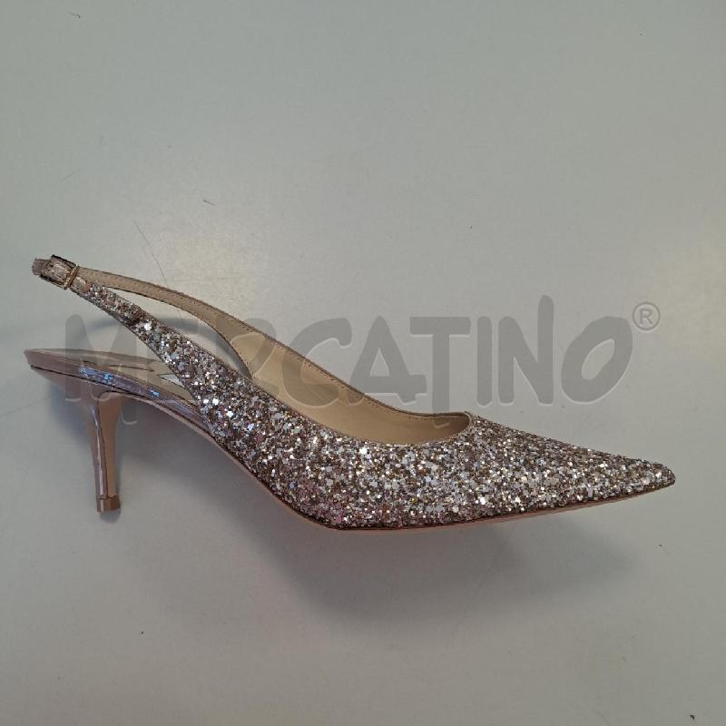 DECOLLETE JIMMY CHOO BRILL BEIGE SLINGBACK | Mercatino dell'Usato Bologna 3