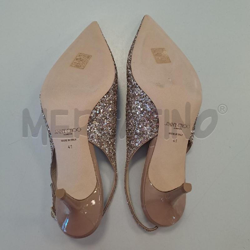 DECOLLETE JIMMY CHOO BRILL BEIGE SLINGBACK | Mercatino dell'Usato Bologna 4