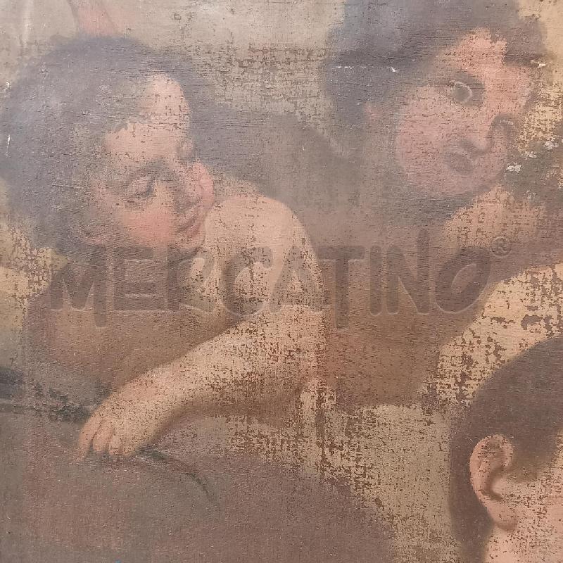 DIPINTO VECCHIO SANTO CON ANGELI | Mercatino dell'Usato Bologna 2