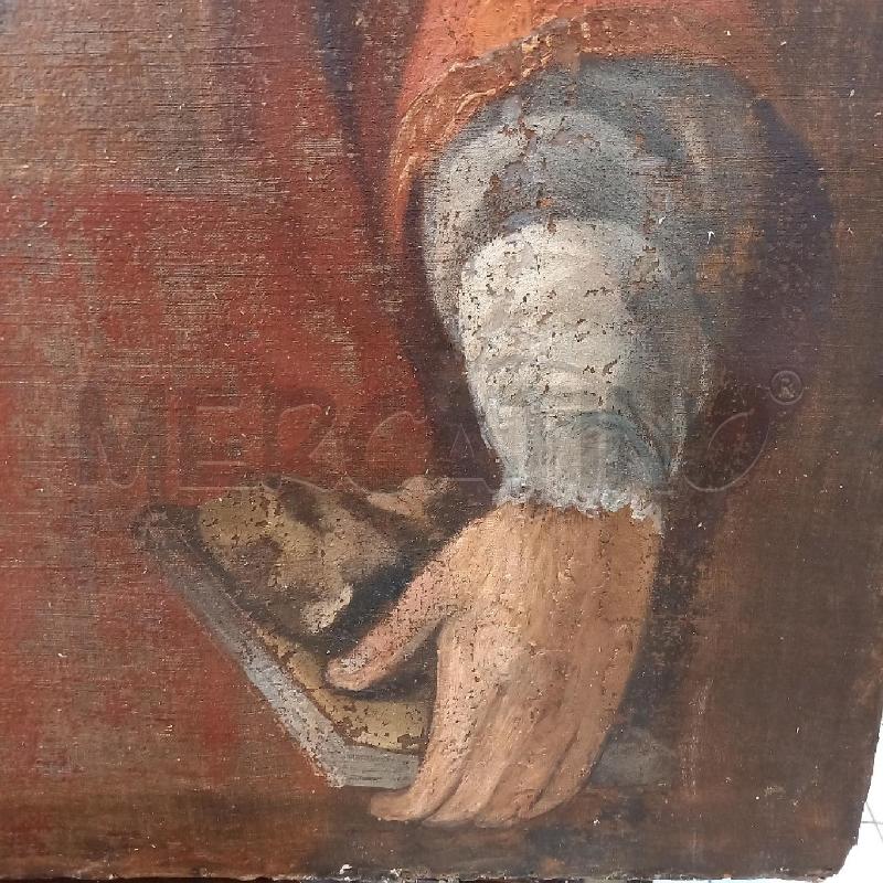 DIPINTO VECCHIO SANTO CON ANGELI | Mercatino dell'Usato Bologna 3