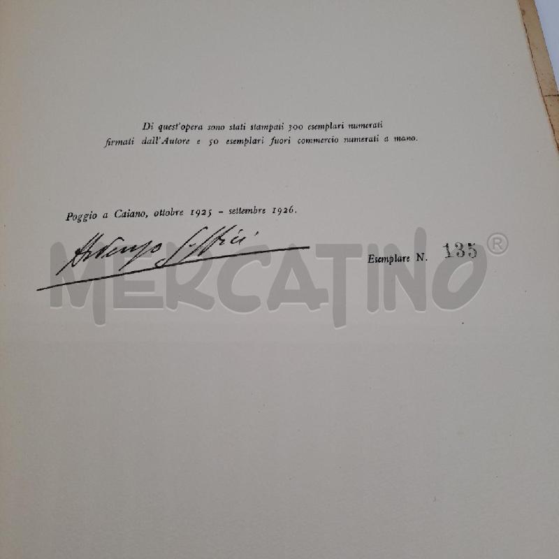 ELEGIA DELL'AMBRA 1927 EDIZIONE LIMITATA NUMERATA | Mercatino dell'Usato Bologna 2