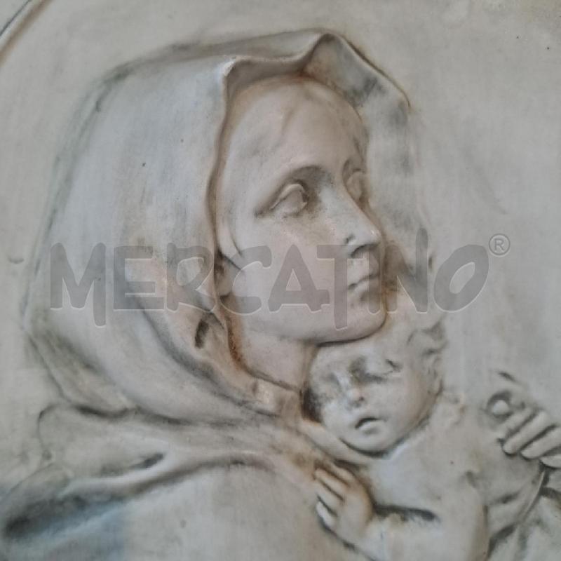FORMELLA CERAMICA MADONNA CON BAMBINO  ITALY | Mercatino dell'Usato Bologna 2