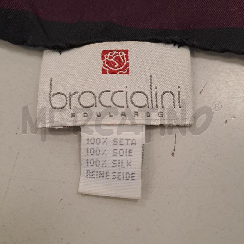 FOULARD BRACCIALINI GRIGIO VIOLETTO FUNGHI | Mercatino dell'Usato Bologna 2
