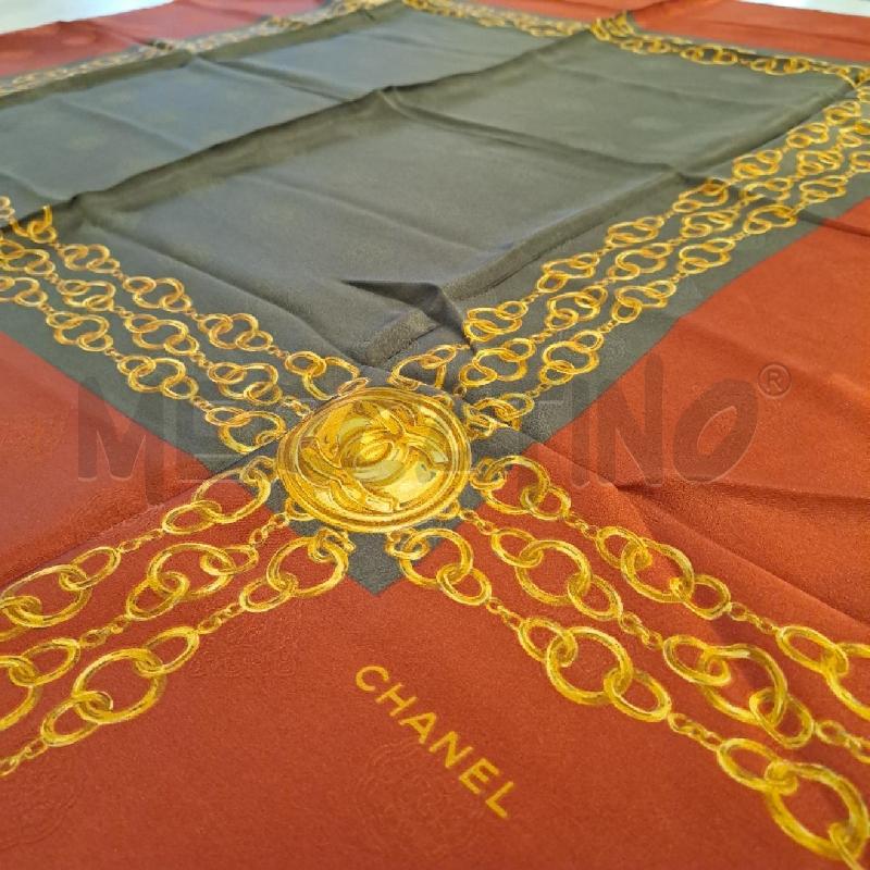 FOULARD CHANEL MARRONE CACHI SCURO | Mercatino dell'Usato Bologna 2