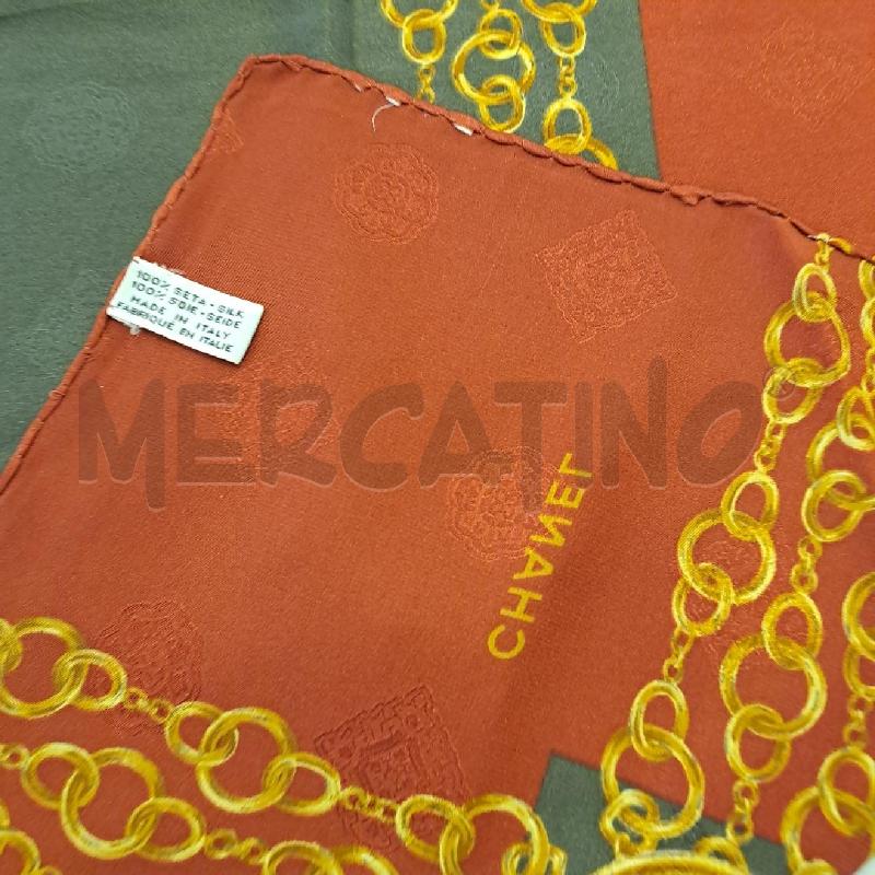 FOULARD CHANEL MARRONE CACHI SCURO | Mercatino dell'Usato Bologna 4
