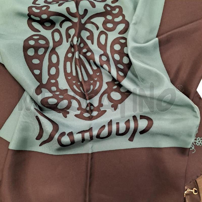 FOULARD DONDUP SETA VERDE NERO | Mercatino dell'Usato Bologna 5