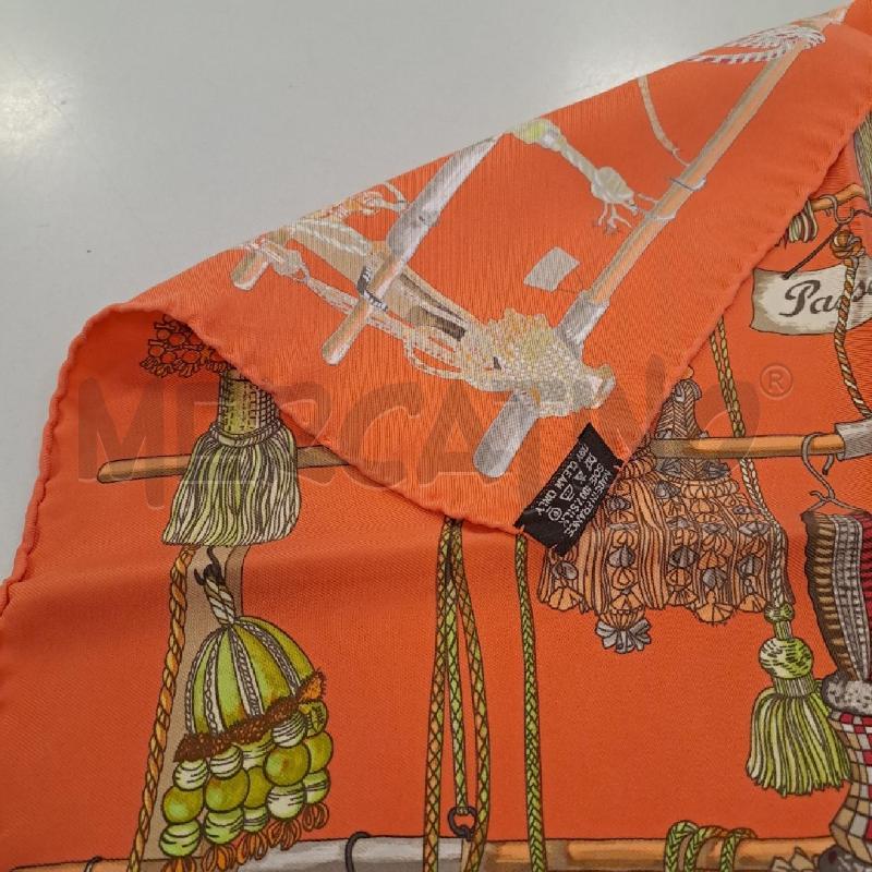 FOULARD GAVROCHE HERMES 45 PASSEMENTERIE ARANCIO LIME | Mercatino dell'Usato Bologna 2