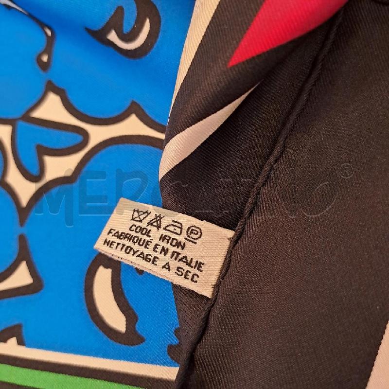 FOULARD KENZO NERO FUCSIA BLU VERDE BIANCO | Mercatino dell'Usato Bologna 4