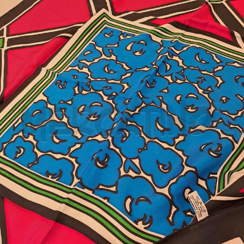 FOULARD KENZO NERO FUCSIA BLU VERDE BIANCO | Mercatino dell'Usato Bologna 5