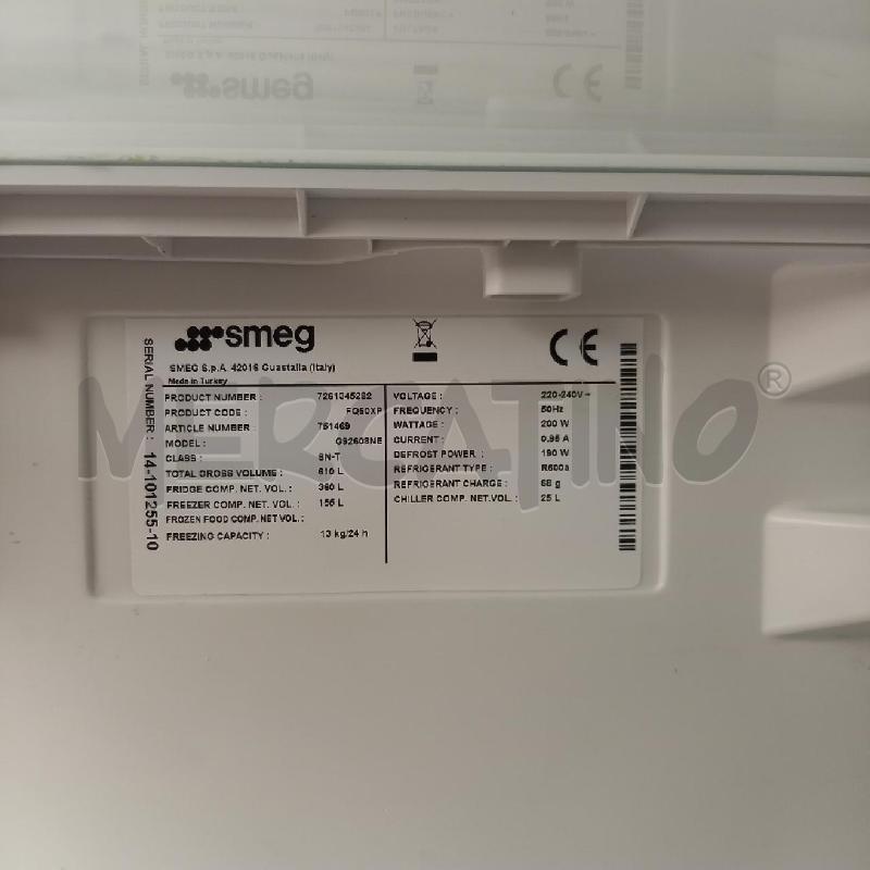 FRIGOCONGELATORE SMEG 4 PORTE A +  | Mercatino dell'Usato Bologna 4