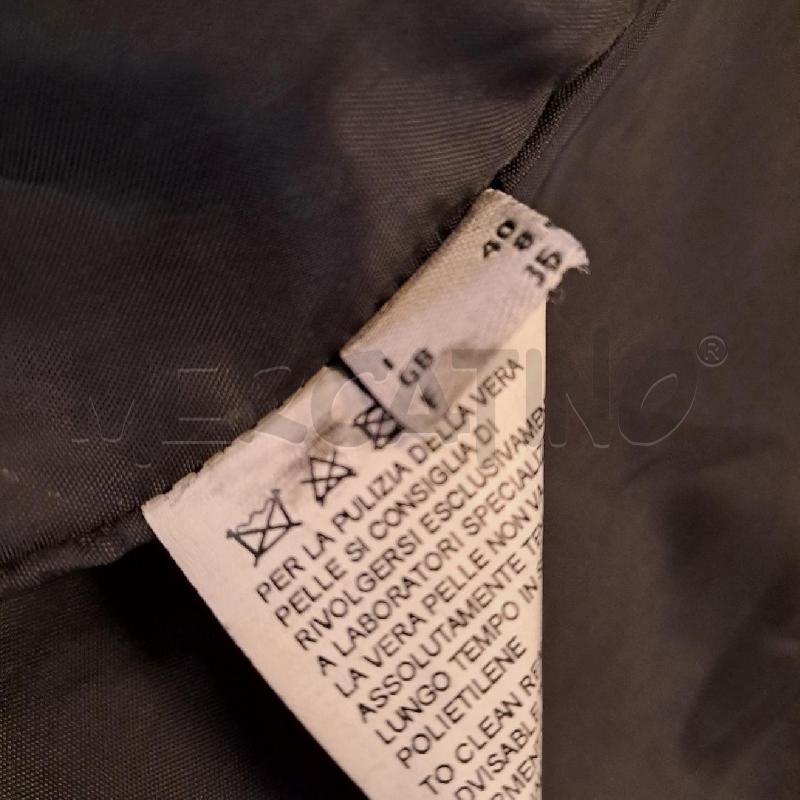 GIACCA PELLE DONNA PINKO CHIODO NERA CON PERLINE | Mercatino dell'Usato Bologna 5