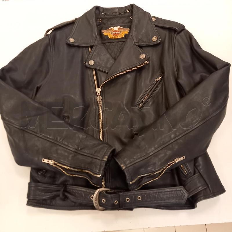 GIACCA PELLE UOMO HARLEY DAVIDSON NERO | Mercatino dell'Usato Bologna 1