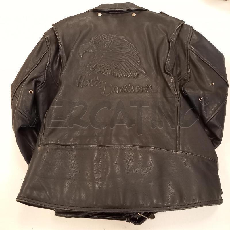 GIACCA PELLE UOMO HARLEY DAVIDSON NERO | Mercatino dell'Usato Bologna 2