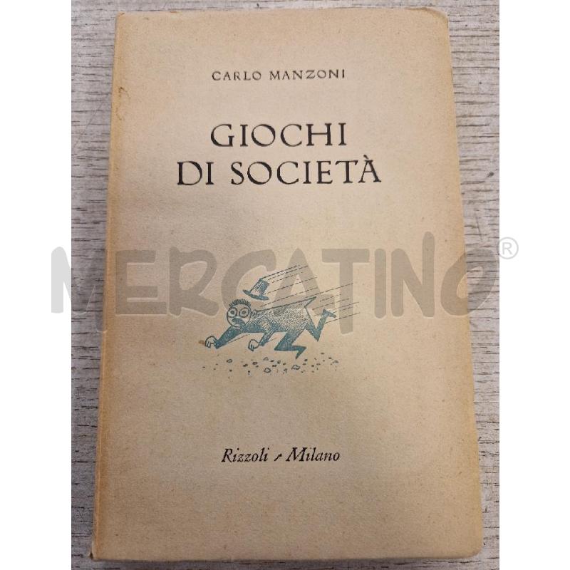 GIOCHI DI SOCIETA   CARLO MANZONI  | Mercatino dell'Usato Bologna 1