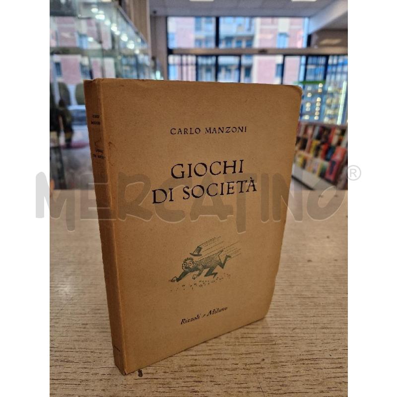 GIOCHI DI SOCIETA   CARLO MANZONI  | Mercatino dell'Usato Bologna 5