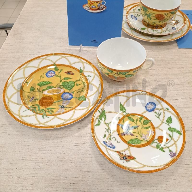 HERMES TAZZA CON PIATTINO E PIATTO SERIE SIESTA | Mercatino dell'Usato Bologna 2