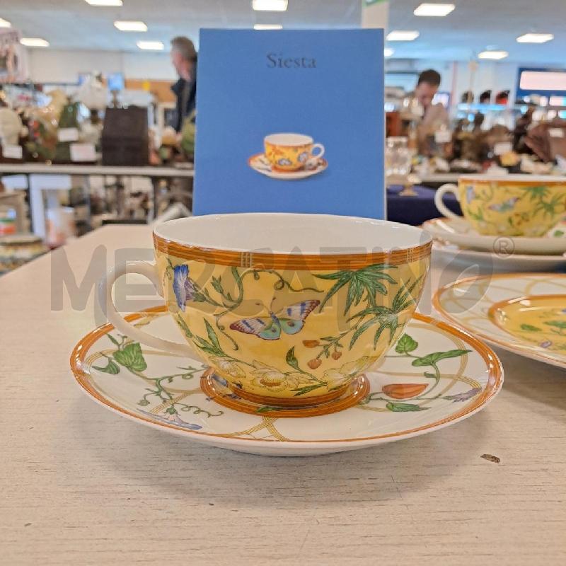 HERMES TAZZA CON PIATTINO E PIATTO SERIE SIESTA   | Mercatino dell'Usato Bologna 3