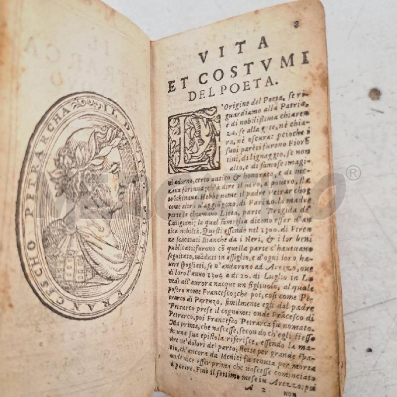 IL PETRARCA DI NUOVO ED ALBERTI VENEZIAM 1605 | Mercatino dell'Usato Bologna 4