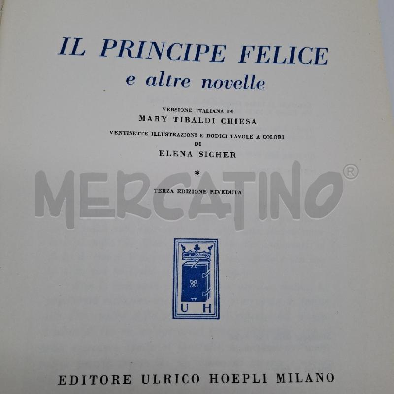 IL PRINCIPE E ALTRE NOVELLE OSCAR WILDE HOEPLI 1988 | Mercatino dell'Usato Bologna 2