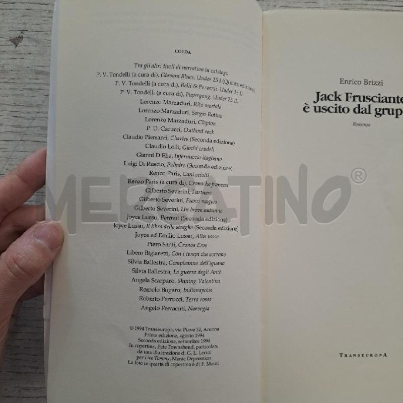 JACK FRUSCIANTE E'USCITO DAL GRUPPO | Mercatino dell'Usato Bologna 3