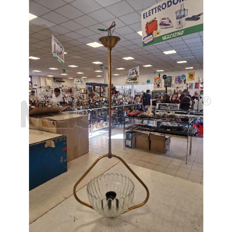 LAMPADARIO PICCOLO ANNI 50  VETRO VOTTONE | Mercatino dell'Usato Bologna 1