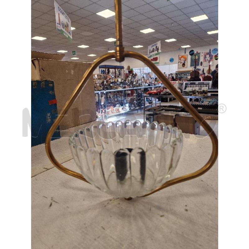 LAMPADARIO PICCOLO ANNI 50  VETRO VOTTONE | Mercatino dell'Usato Bologna 2