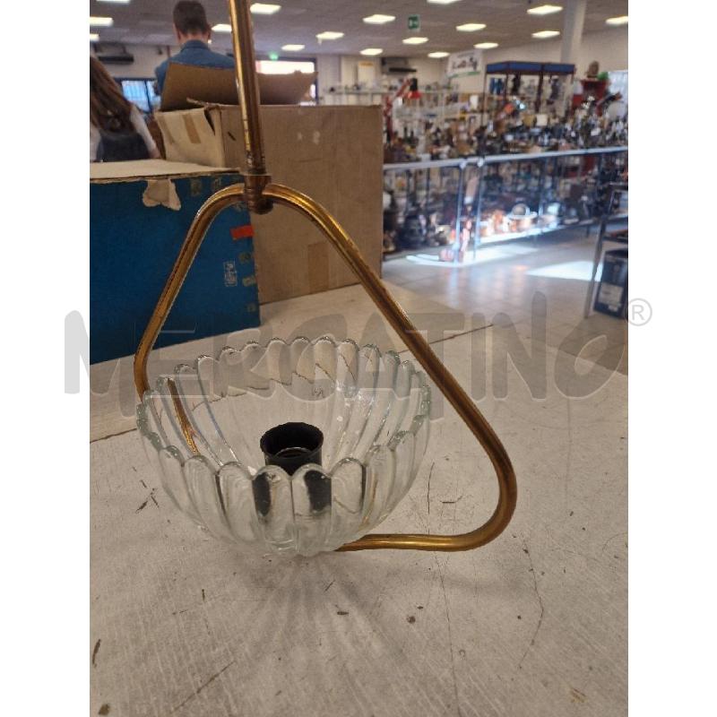 LAMPADARIO PICCOLO ANNI 50  VETRO VOTTONE | Mercatino dell'Usato Bologna 4